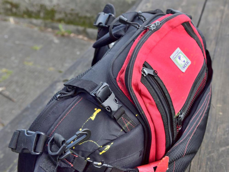 Modified camera bag with rucksack